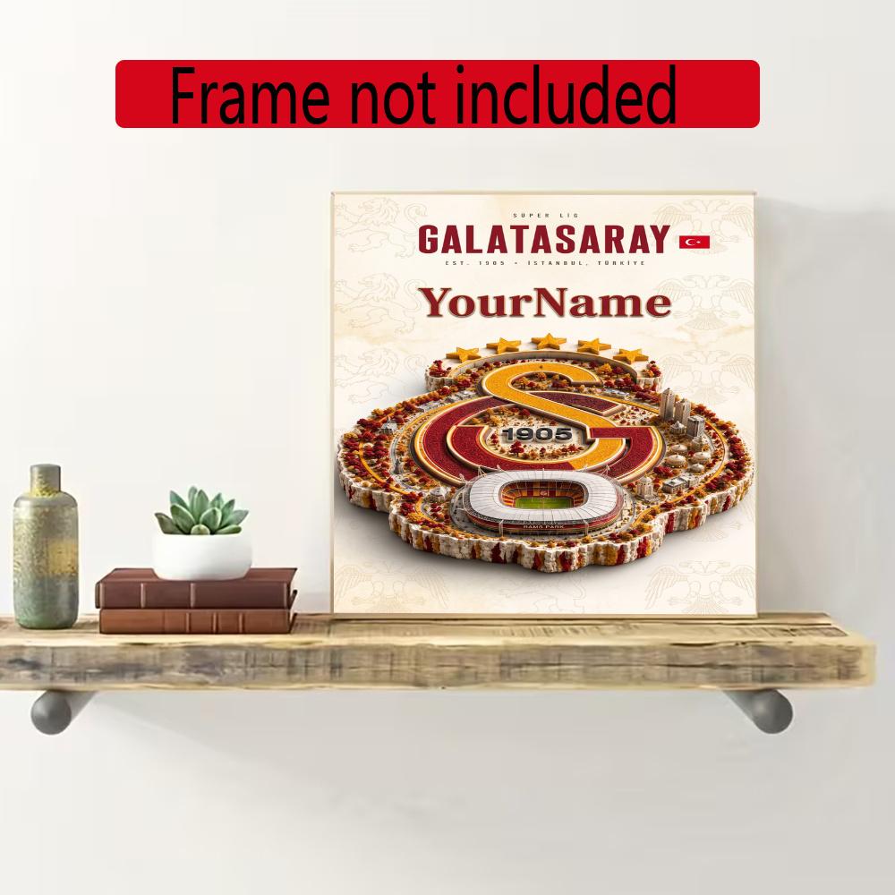 Galatasaray Personalized Text Diamond Painting Round Diamond Mosaic Rhinestones Diamond Embroidery Craft Kit Wall Decor Without Frame
