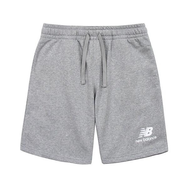 New Balance New Val Essentials Stacked Logo Mens Shorts Training Shorts Grey Ms31540 Ag
