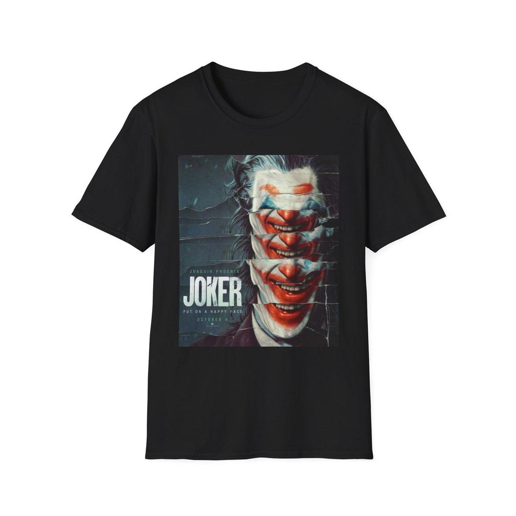 Joker Stacked Face T-Shirt and kids tshirt | Movie Character Tee