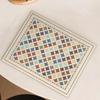 Quick Dry Rural Floral Dinner Mat Non-slip Kitchen Drain Mat Heat Insulation Mat  Home Decor