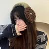 Fashion Cute Rolled Plush Earmuffs For Women New Winter Style For Outdoor Cold Protection Thickened Warm Earmuffs With Straps