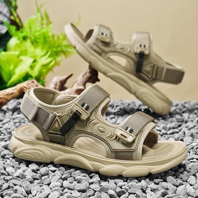 Men's Adjustable Strap Sandals Thick Sole Non-slip Outdoor Casual Breathable Summer Shoes
