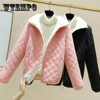 Lightweight Down Down Padded Coat Women's Fall Winter Padded Jacket Loose Short Hooded Stand Collar Coat