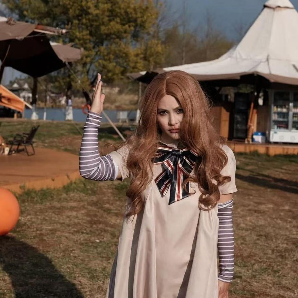 MEGAN Cosplay-Kleid für Kinder, Mädchen und Frauen, KI-Puppen-Roboter, Megan-Kleider-Uniform, MEGAN Cosplay-Kostüm für Mädchen und Erwachsene, Halloween-Kostüm