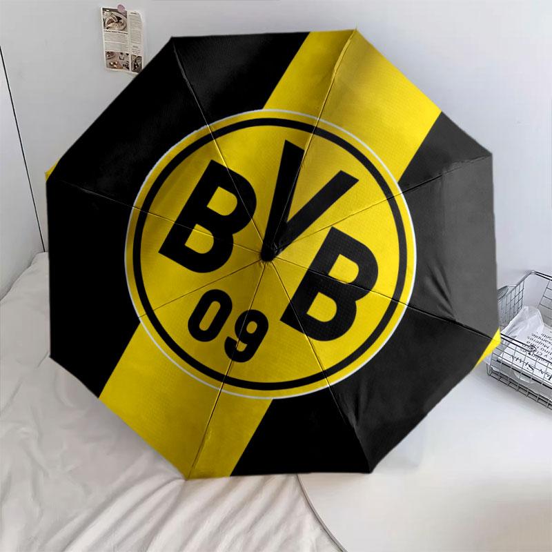 Dortmund, automatic folding umbrella, portable and foldable design, 8 ribs, a Christmas or birthday gift.