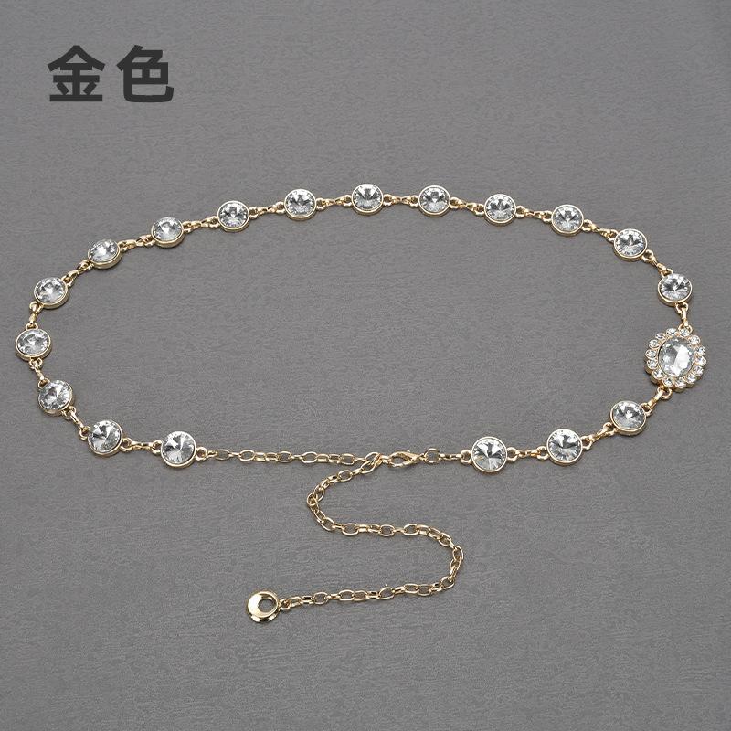 

Металлическая цепочка на талию Женская изящное украшение с платьем Пояс для танца живота Серебро Золото Тренд