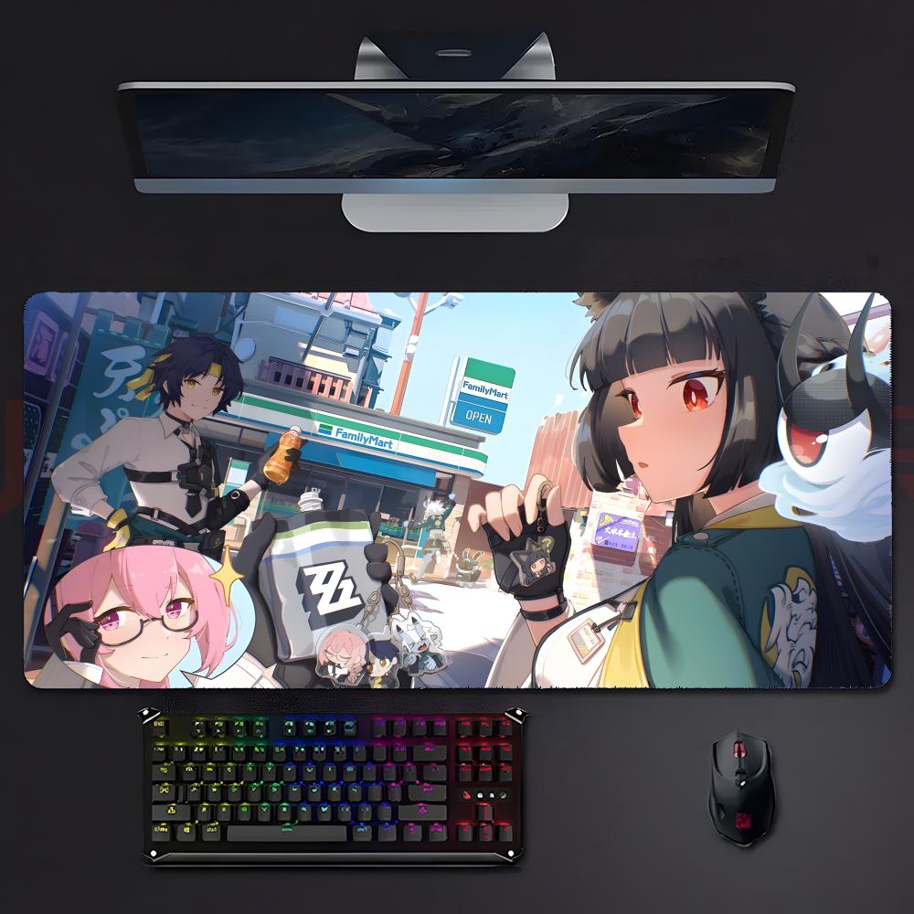 Cool Stylish Game Zenless Zone Zero Mouse Pad Large Gaming Mousepad With Stitched Edges Thickened Desk Mat Pc