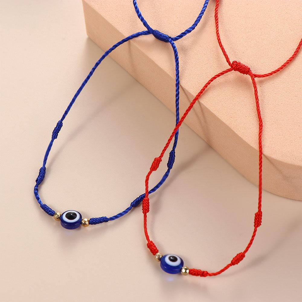 Lovers Blue Glasses Couple Bracelets Blue Eye Bracelets Hand-woven Bracelets Braided Hand Ropes