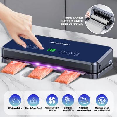 Home Electric Vacuum Machine 30CM Sealing Built In Cutter Roll Bag Kitchen Meat And Vegetables Package Seal Food Preservation FKJ-3900