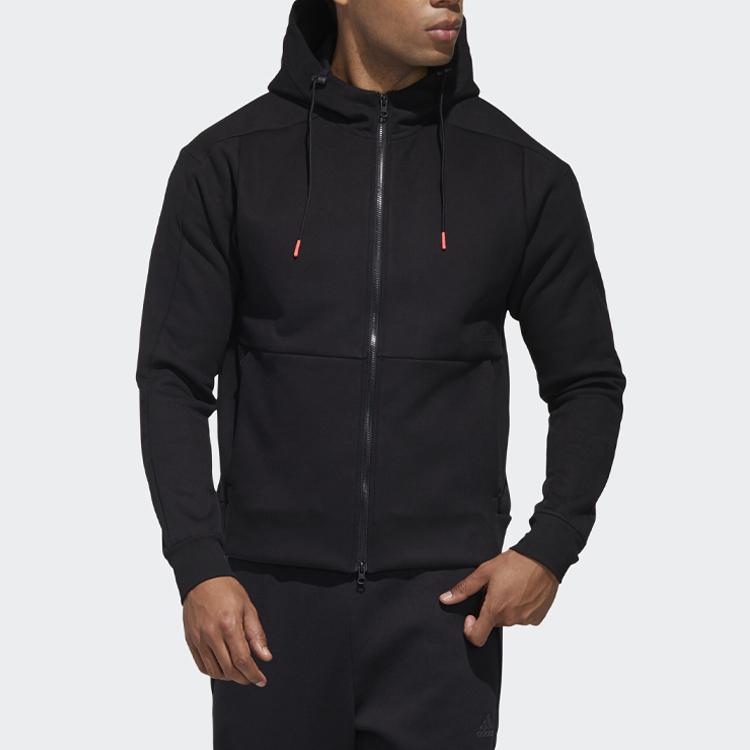 Adidas Tech Heavy Track Jacket With Hood Men Tops Black GF4027
