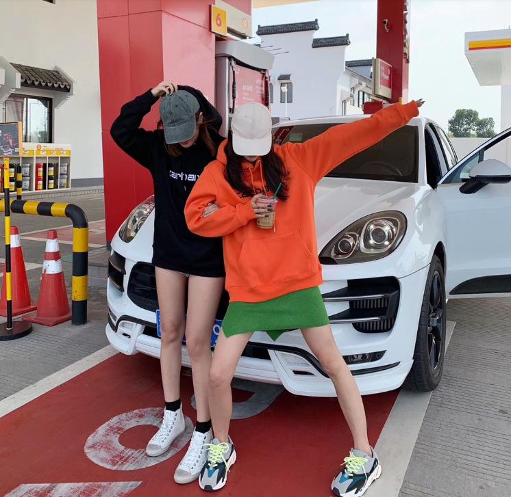 Carhartt Europe Kaha Classic Bestickter Lockerer Unisex Fleece Hoodie