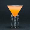 Octopus Cocktail Glass Set of 4,Transparent Martini Glass Creative Jellyfish Glass Cup Juice Glass Great for Whiskey/Margarita
