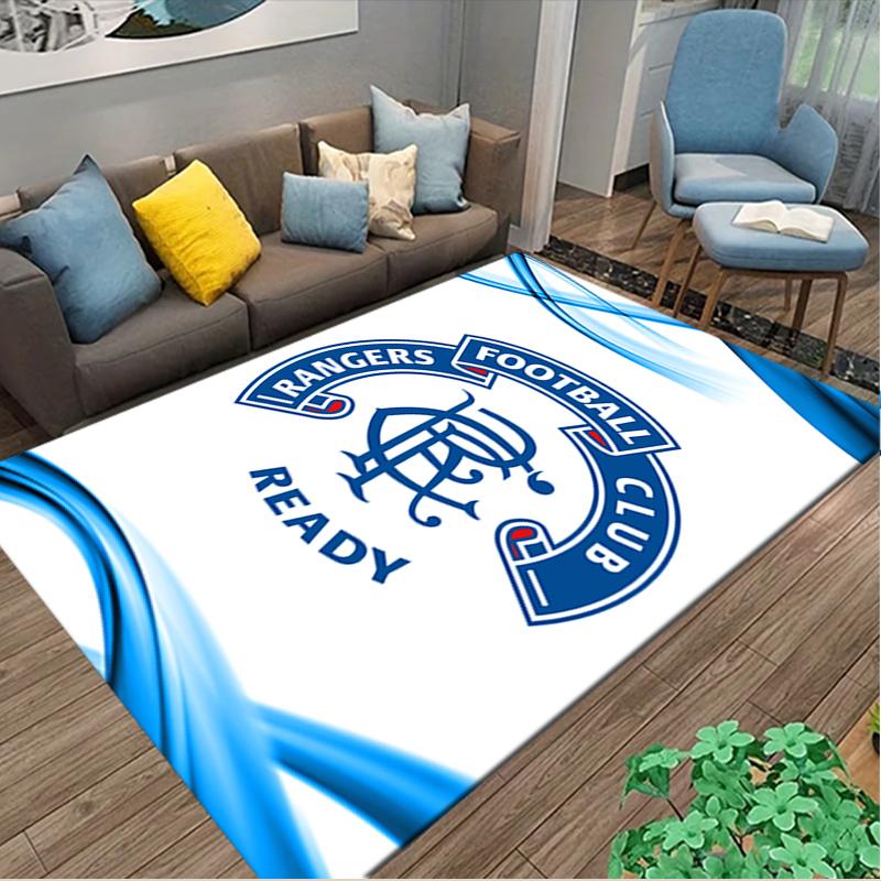 Rangers FC Carpet, Non-slip Office Chair Rug, Digital Print Home Area Rug, Unique Festival Decorations