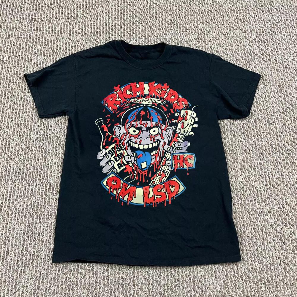 

RICH KIDS ON LSD Black Short Sleeve T SHIRT FULL SIZE S TO 5XL Unisex T-Shirt XXL