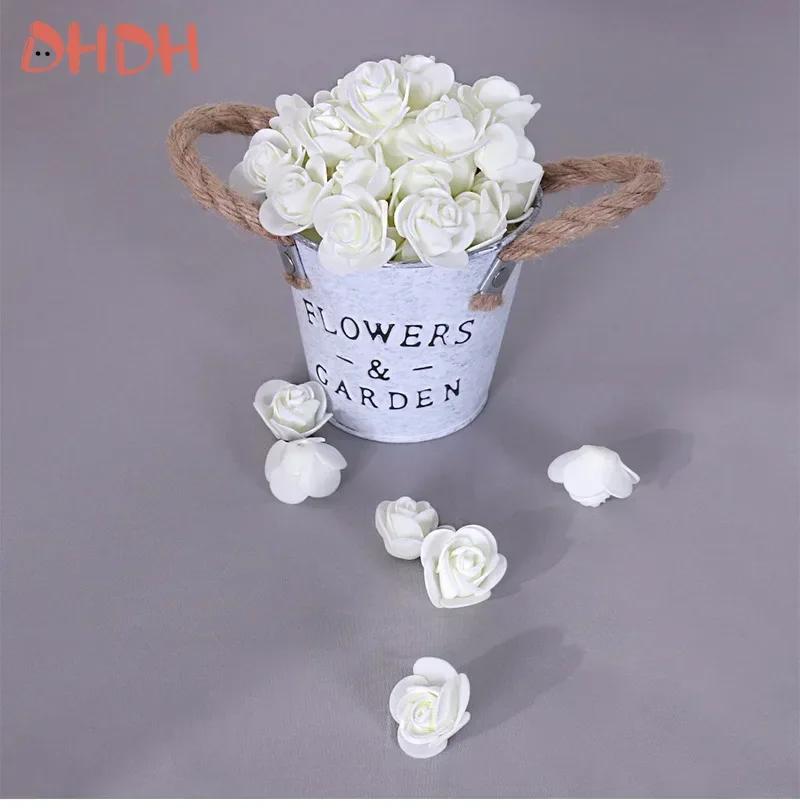 Artificial Foam PE Rose Heads Artificial Roses DIY Valentine's Day Rose Wedding Candy Box Decoration Material