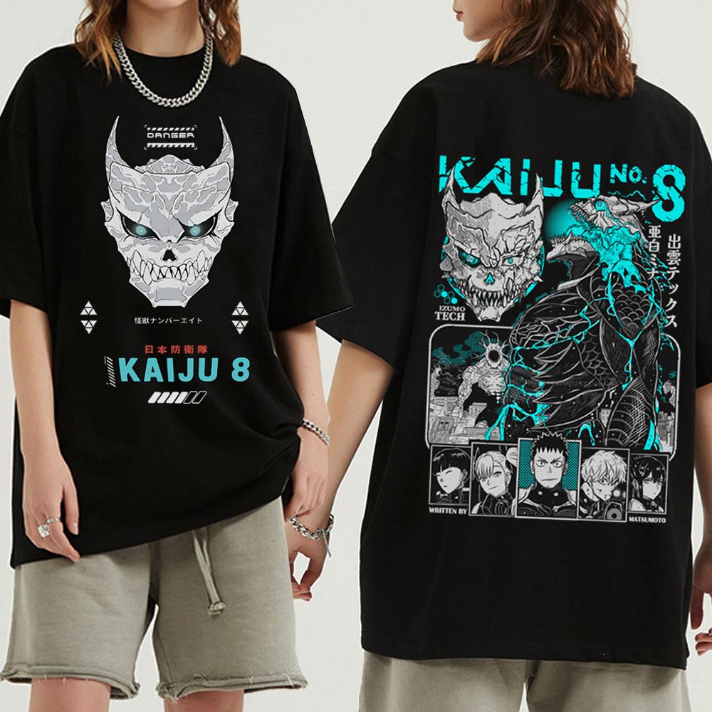Anime Kaiju No 8 T-shirt Harajuku O-neck Casual Shirt