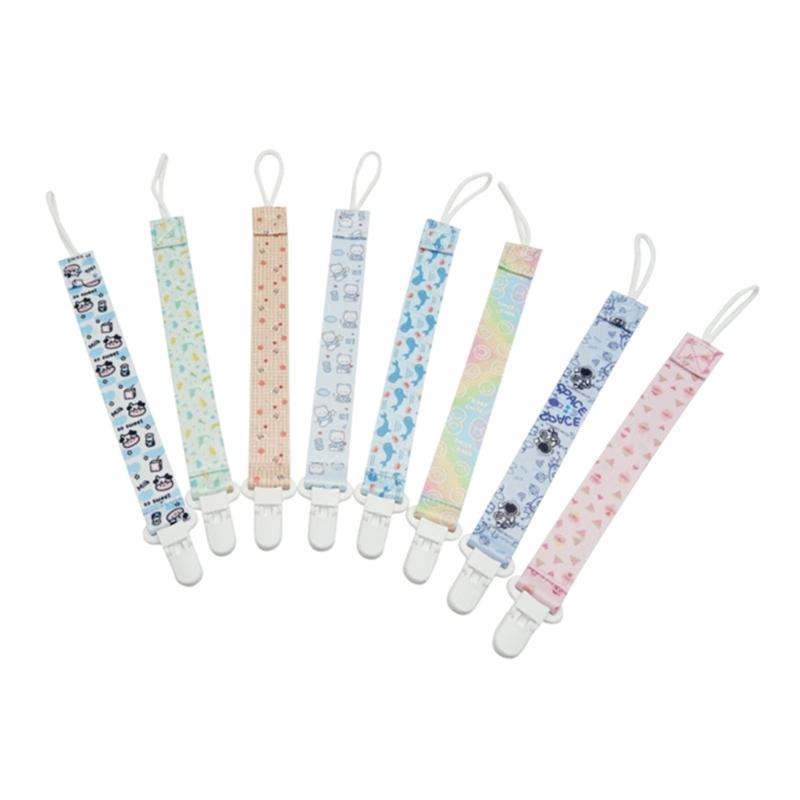 Cute Design Pacifier Clip Practical Pacifier Holder Baby Toy Hanger Teether Strap Keep Your Pacifier Secure for Boy Girl