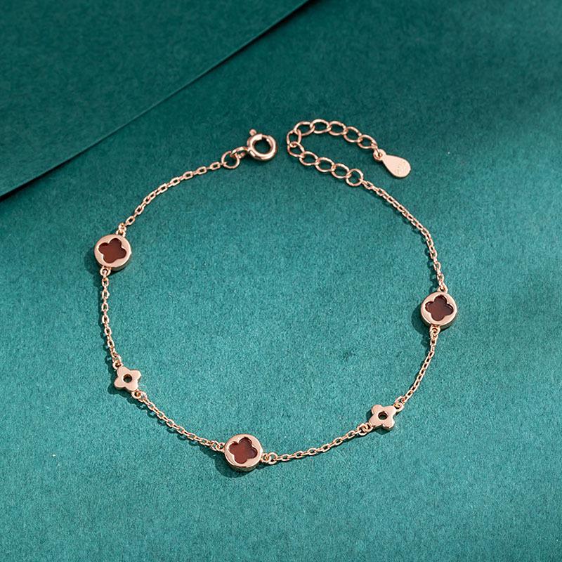 Four-leaf Clover Bracelet, Student Girlfriend Birthday Gift, Sweet Niche Design Bracelet for Girlfriend