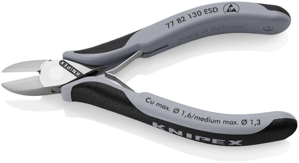 Knipex Precision 7782130ESD Nippers, Anti-Static, 130mm,