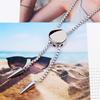 Classical Bolo Style Stainless Steel Sliding Pendant Necklace Ergonomic Design Jewelry for Comfortable Long Term Use