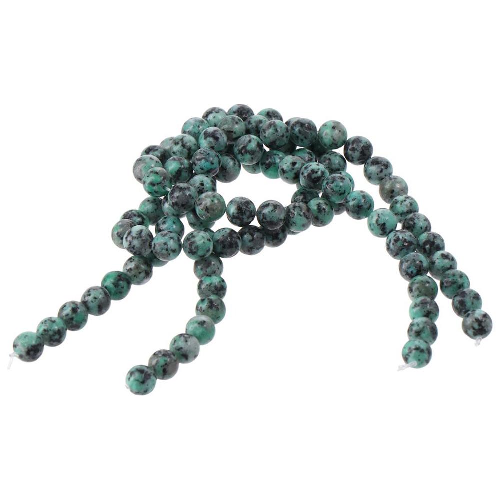 

92pcs Stone Craft Spacer Loose Beads 8mm Natural stones Key Chains
