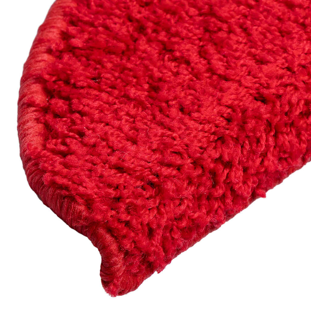 Step Mats 30 pcs. 56 x 17 x 3 cm Red Semi Circular