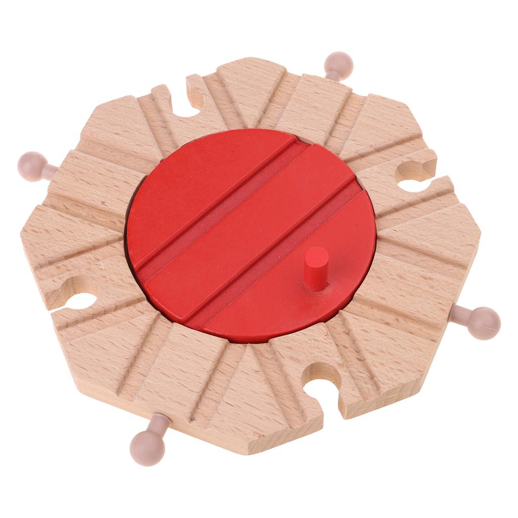 Obrotnice do torów kolejowych Drewniane zestawy rozszerzające do torów kolejowych Drewniane akcesoria do torów kolejowych Kompatybilne z większością torów kolejowych