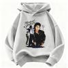 Felpa con Cappuccio Stampa Michael Jackson per Bambini 2026 – Calda Felpa con Grafica Icona Pop Stile Retro Autunno/Inverno per Bambini e Bambine