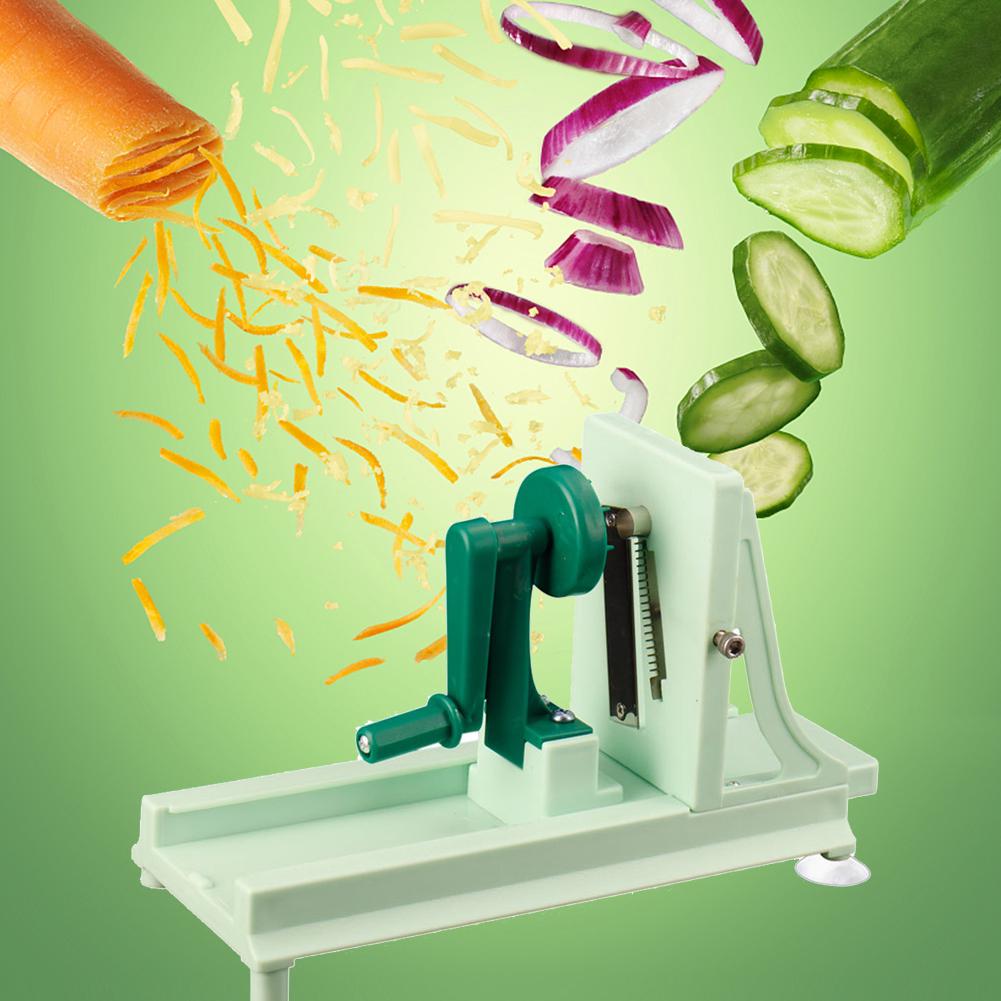 Spiral Slicer Manual Vegetable Spiral Slicer Multifunctional Vegetable Shredder Heavy Duty Veggie Spiralizer