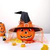 3 Pieces For Halloween Witch Hats Featuring Ruffled Edges and Soft Polyester Fabric for Costume and Party Wear