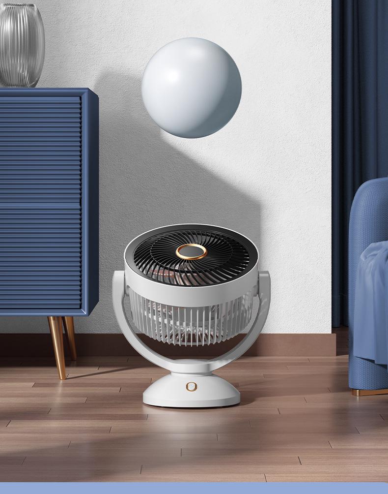 Rechargeable High-Power Desktop Circulating Fan for Student Dorms and Bedrooms