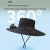 Outdoor Solar Fan Hat Neck Coverage Quickly Dry Fabric Hat Adjustable Sun Hat Sweat Absorbing Solar Fan Hat for Outdoor