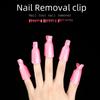 Nail Polish Remover Clips: 10-Piece Pack with Cotton Towel for Phototherapy Nails