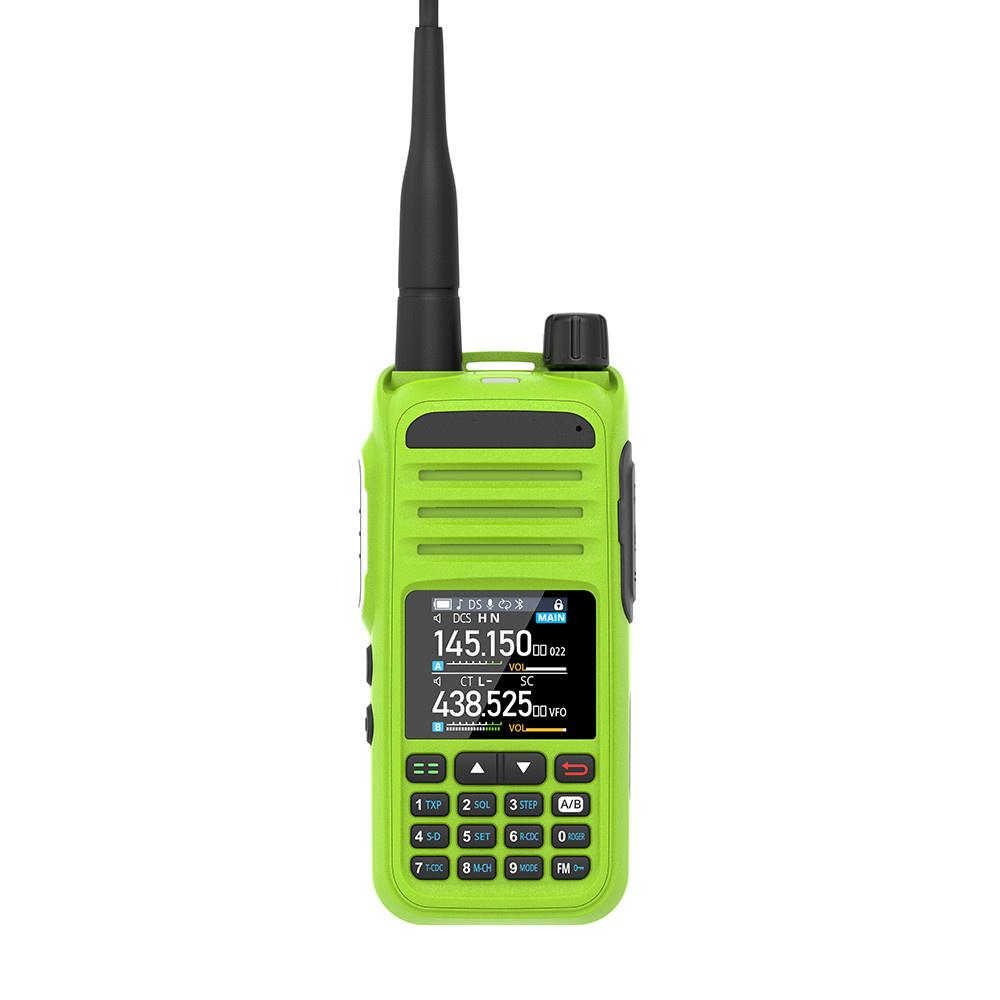 1.44" Color Display UHF/VHF/AM/FM Multi-Band Walkie Talkie Handheld Transceiver