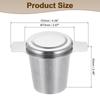 uxcell 1-Piece Tea Infuser Filter, Fine Mesh, Loose Tea Steeper, Stainless Steel Tea Strainer with Handle for Loose Leaf Tea, Silver