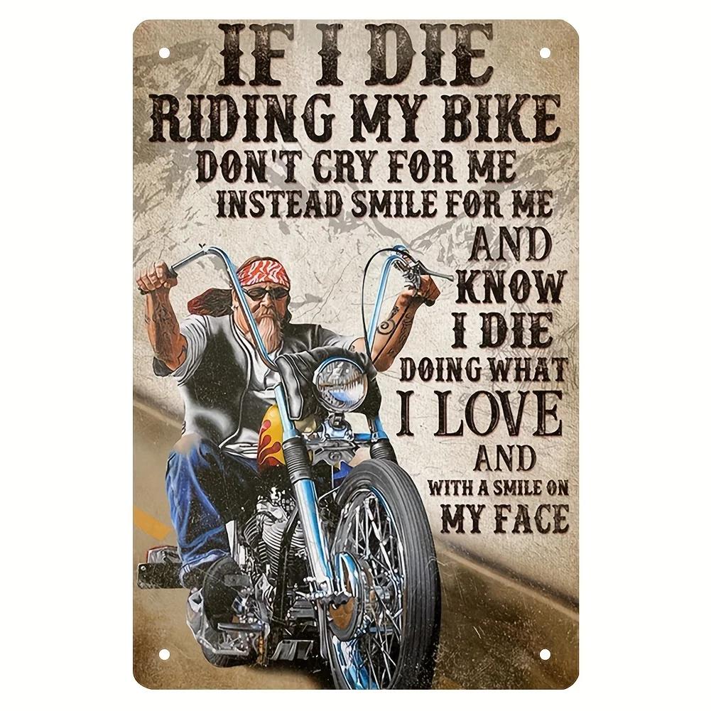 Vintage Motorsykkelentusiaster Metallkunst Nostalgisk Garasjedekor Metallblikkskilt Plakater Skilt for Bar Garasje Klubb Vintage Elskere