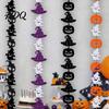 Felt Halloween Bunting Party Hanging Garland Creepy Pumpkin Ghost Skull Witch Hat Festival Celebration Decor Streamer Horror Banner Backdrop