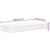 VidaXL Matelas à ressorts ensachés dureté moyenne 90x200 cm 372838