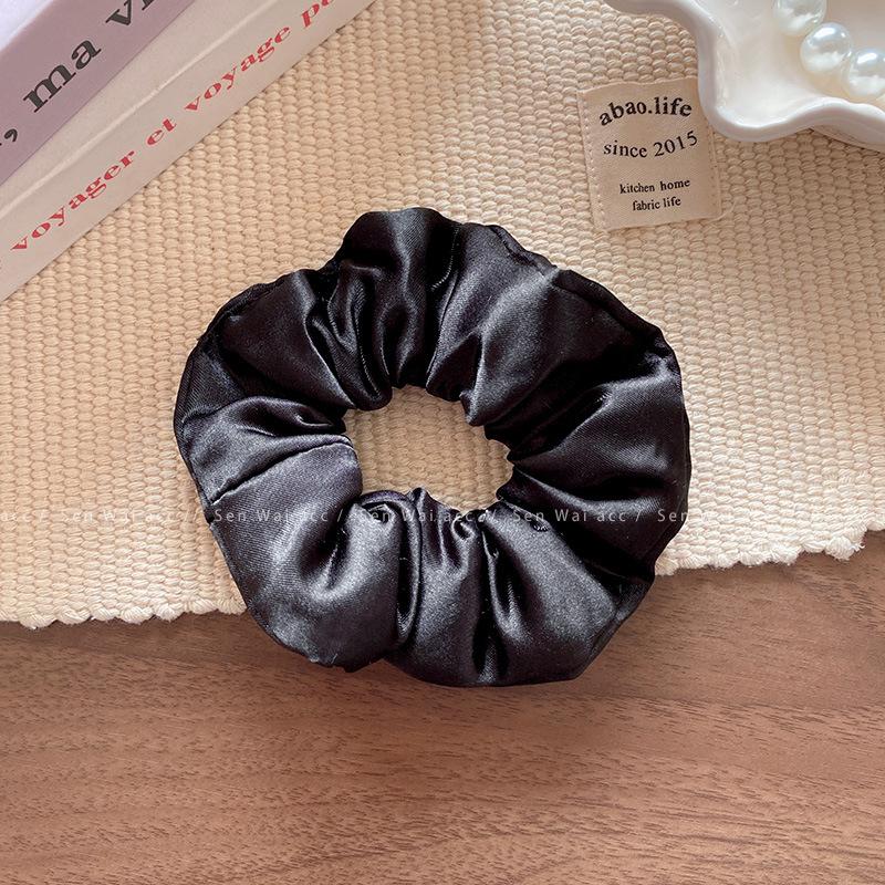 Satin sleeping wavy curly hair pillow large intestine hair band oversized fat intestine head rope ball head rubber band does not restrain hair rope