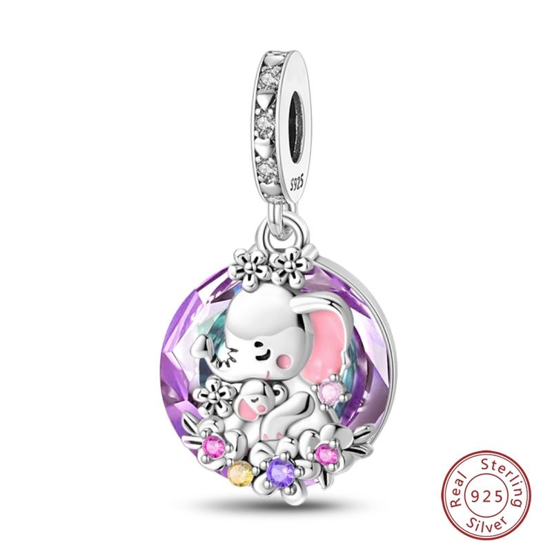 Original Copper Charms Beads Pendants Warm Family & Sunflower Heart Suitable For 3Mm Bracelets Diy Jewelry Making