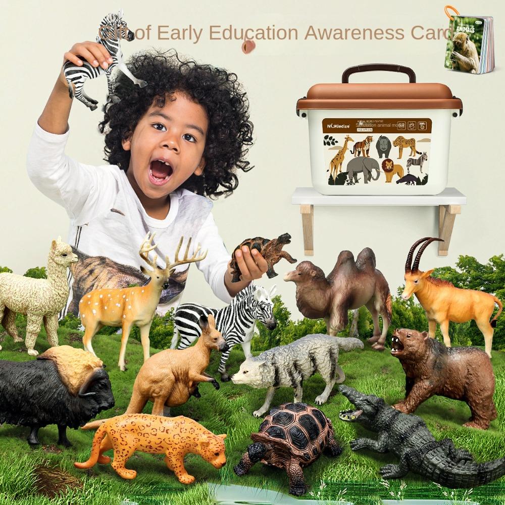 Simulation Farm Animal Model Toy Mini Lifelike Animal Figurines Animal Action Figures  for Children