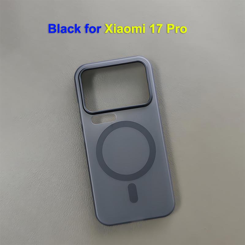 For Xiaomi 17 Pro Max Case Magsafe Luxury Slim Matte Black Translucent Frosted Lightweight Baby Skin Touch Phone Case Cover