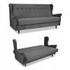Kanapa sofa Uszak ARI rozkładana wersalka spania łóżko szara