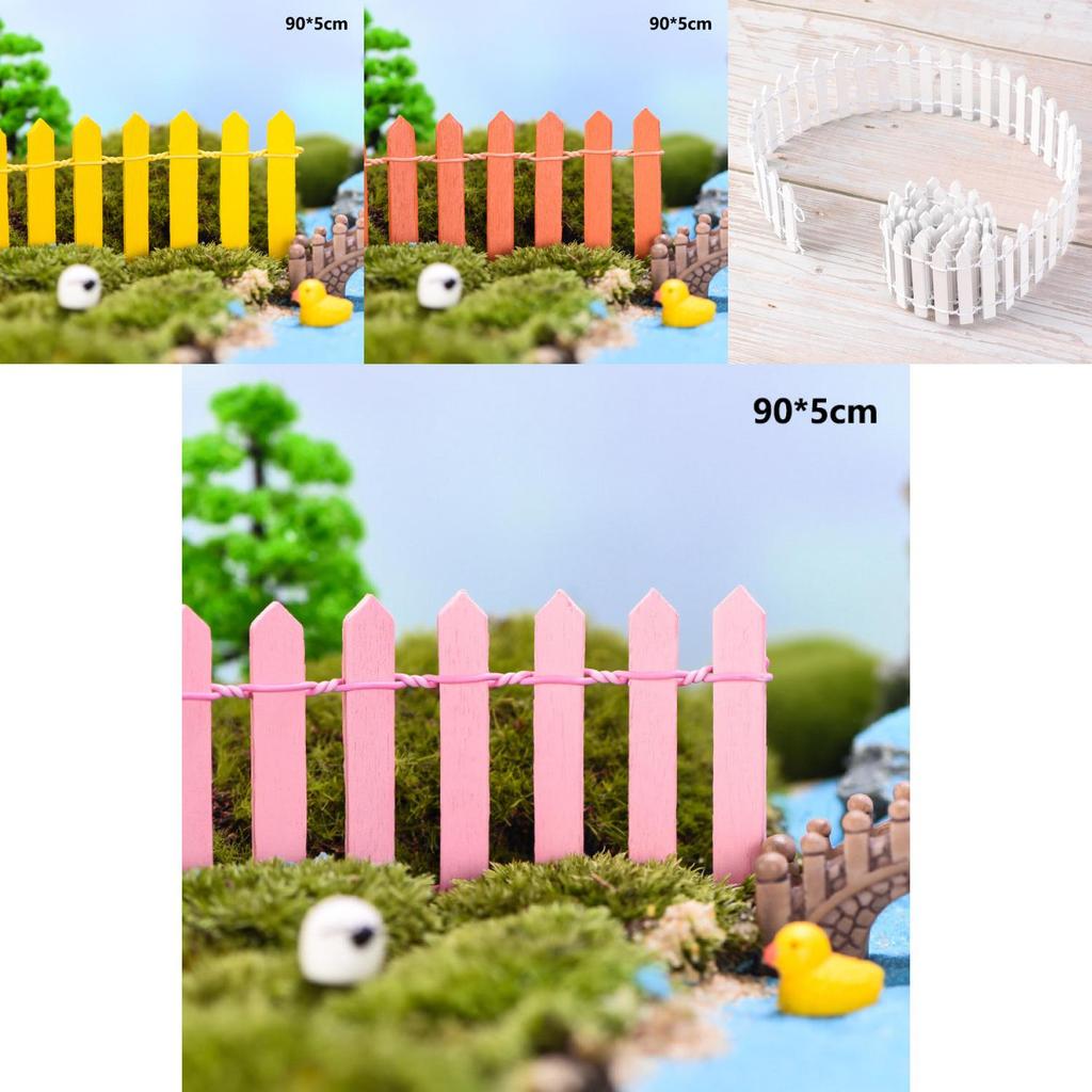 90cm Mini Wood Fence Perfect For Dollhouse Landscape Decoration**