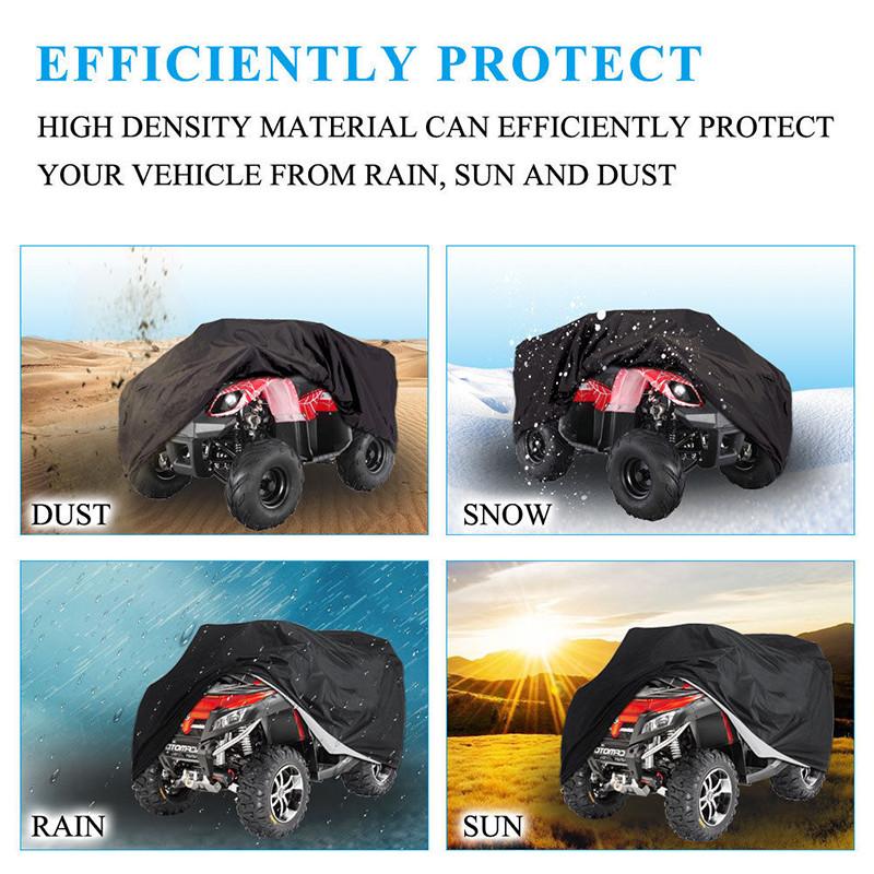 Xl Atv Full Cover Waterproof Breathable Rain Snow Dust Heat Resistant Protection
