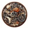 Vintage D Tłoczony Okrągły Metalowy Znak Motocyklowy Zestaw Retro Biker Chopper Dekoracja Ścienna do Garażu Jaskini Mężczyzny Baru Pubu Entuzjasta Motocykli