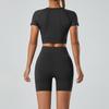 Fünfteiliges nahtloses Fitness-Set für Damen: Sport-BH, Yogahose, Yoga-Top, Laufanzug