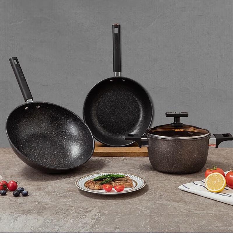 Kangbach Maifan Stone Non-Stick 3-Piece Cookware Set
