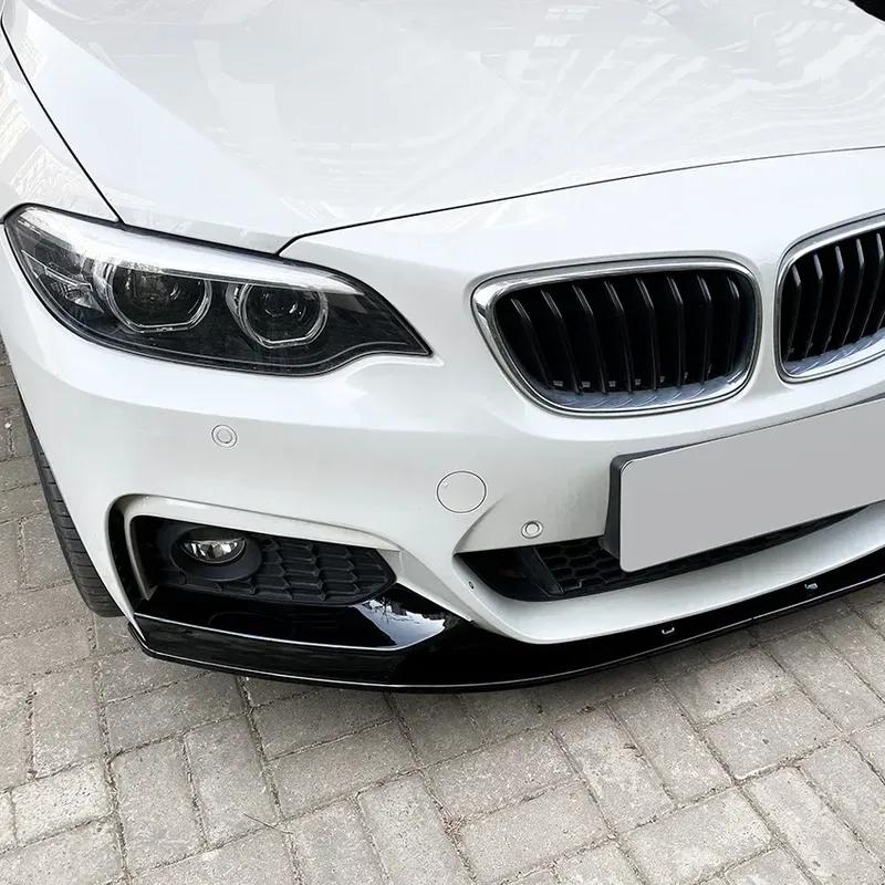 For BMW 2 Series F22 F23 M235i M240i M-Sport 2014 To 2019 Car Spoiler Cover Guard Deflector Lips Front Bumper Splitter Diffuser