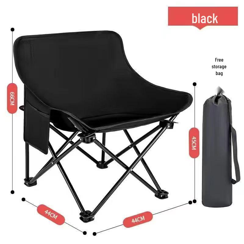 Extra Thick Outdoor Moon Chair: Portable Recliner & Fishing Stool